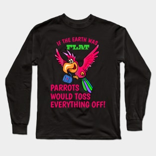 Parrot tossing mug Long Sleeve T-Shirt